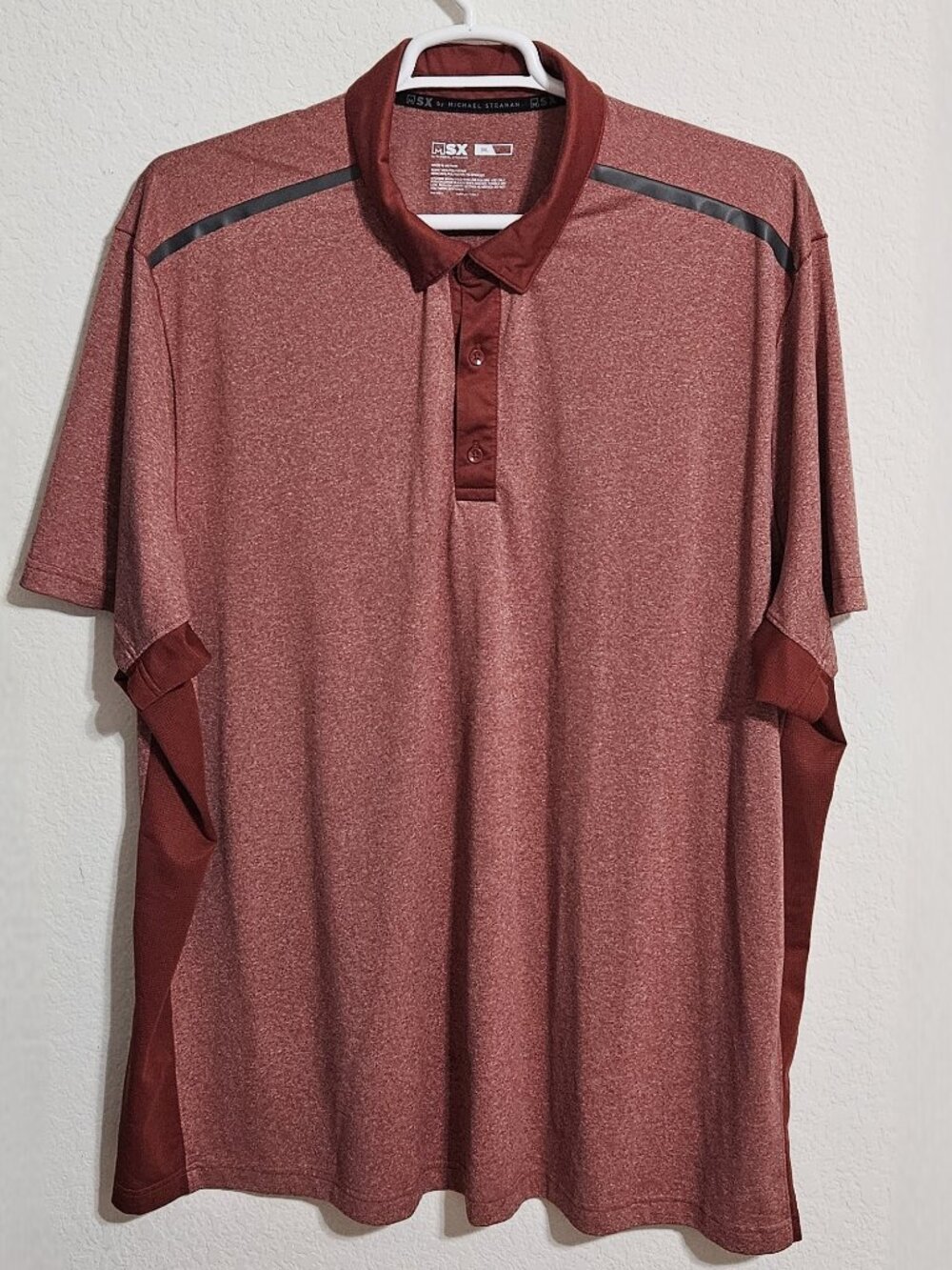 MSX by Michael Strahan Men's Short Sleeve Polo Men's 3XL